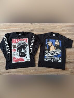 Bundle Shaka wear TUPAC Shakur mens size Large